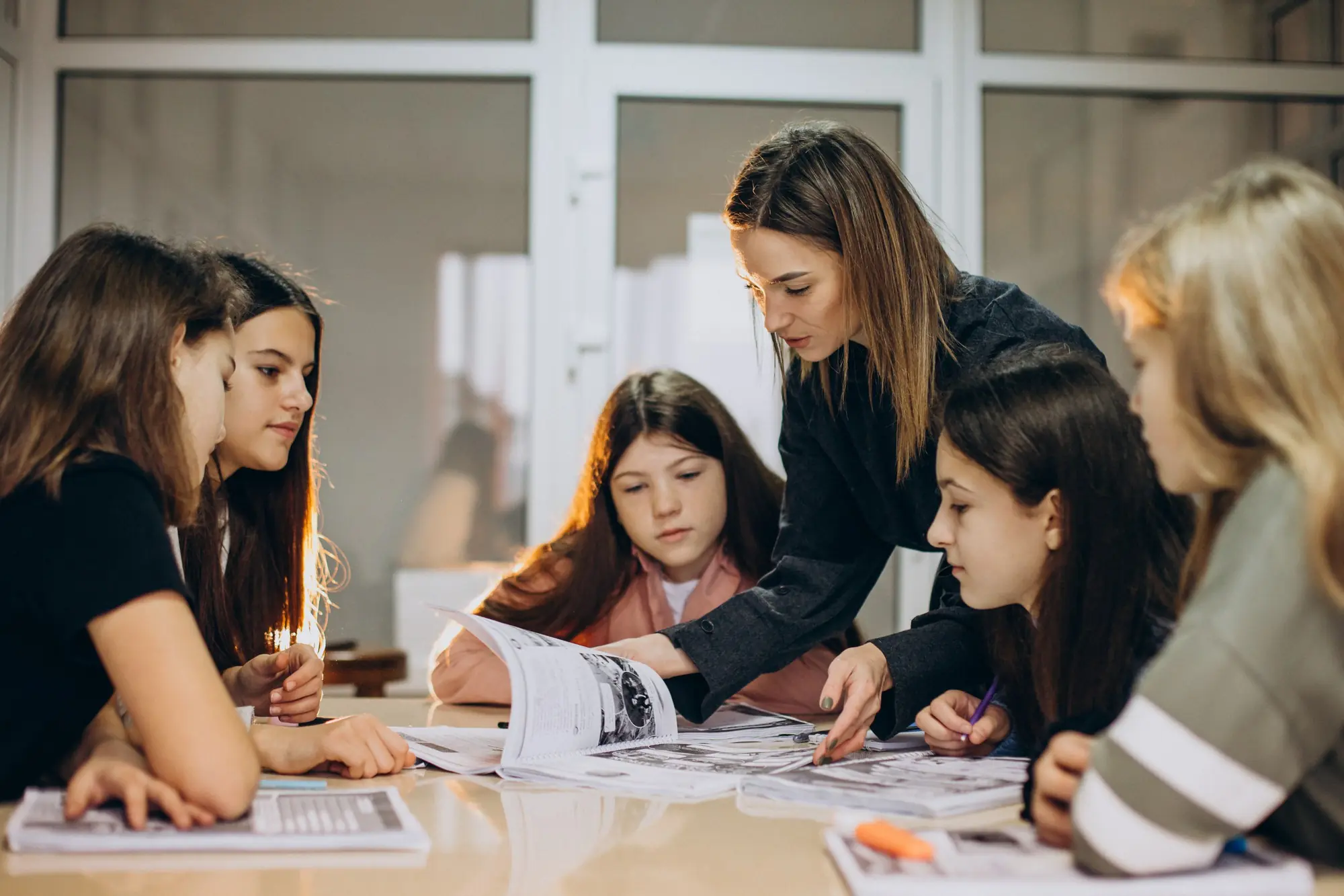 Students and Teacher